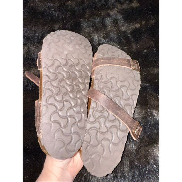 Birkenstock Mayari Mocha Birko-Flor Nubuck Sandals Size 39 8 - Picture 6 of 6